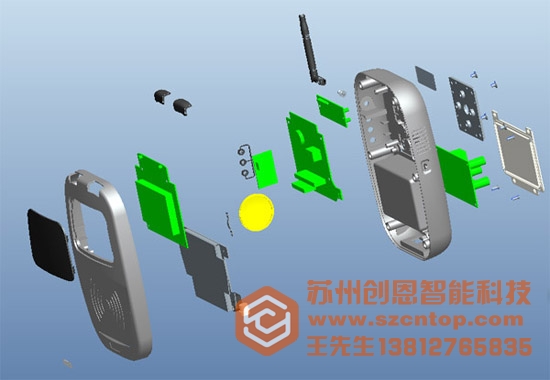 結構設計案例-北京公交車POS刷卡機